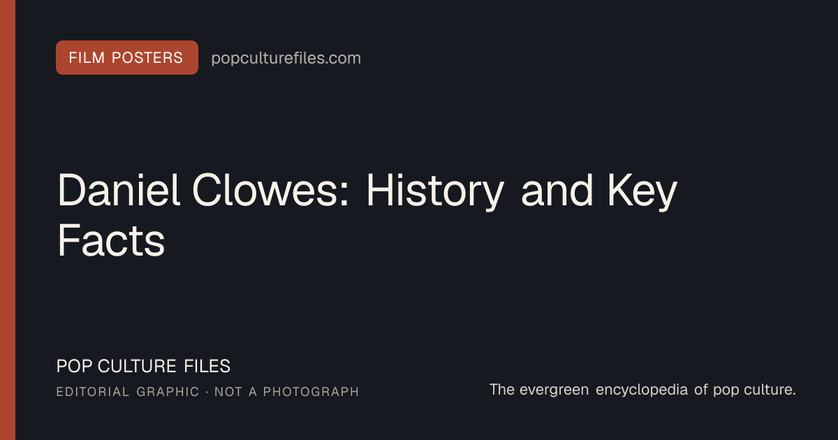 Editorial graphic for: Daniel Clowes: History and Key Facts