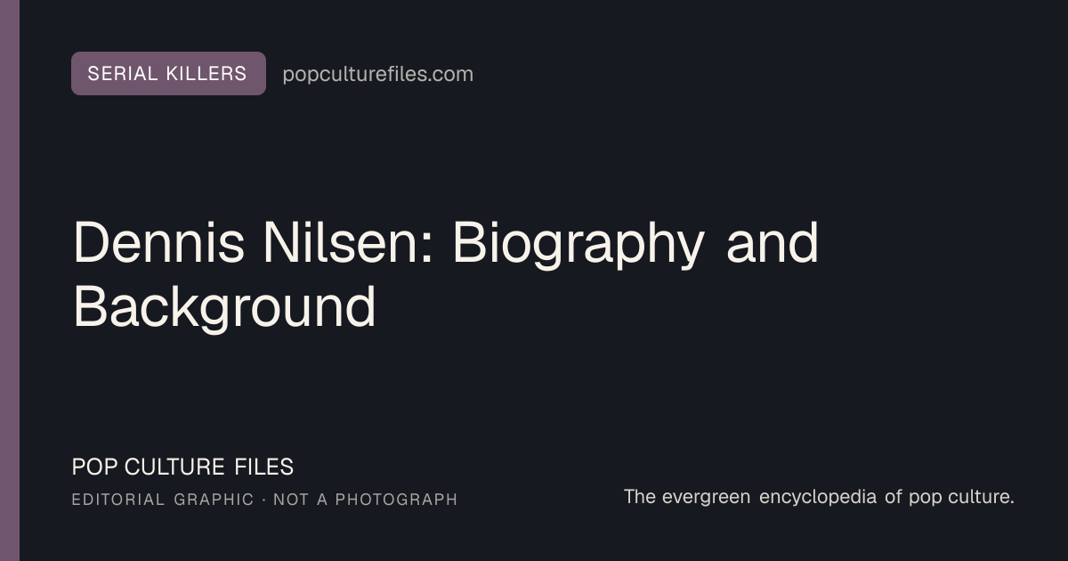 Editorial graphic for: Dennis Nilsen: Biography and Background