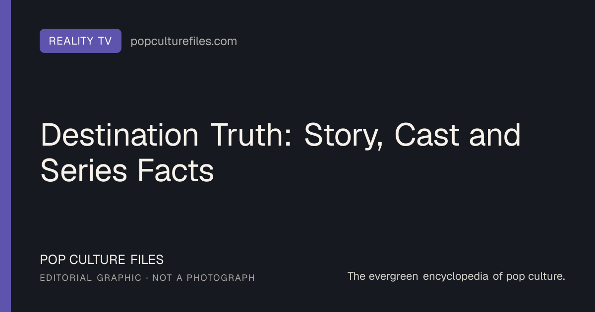 Editorial graphic for: Destination Truth: Story, Cast and Series Facts