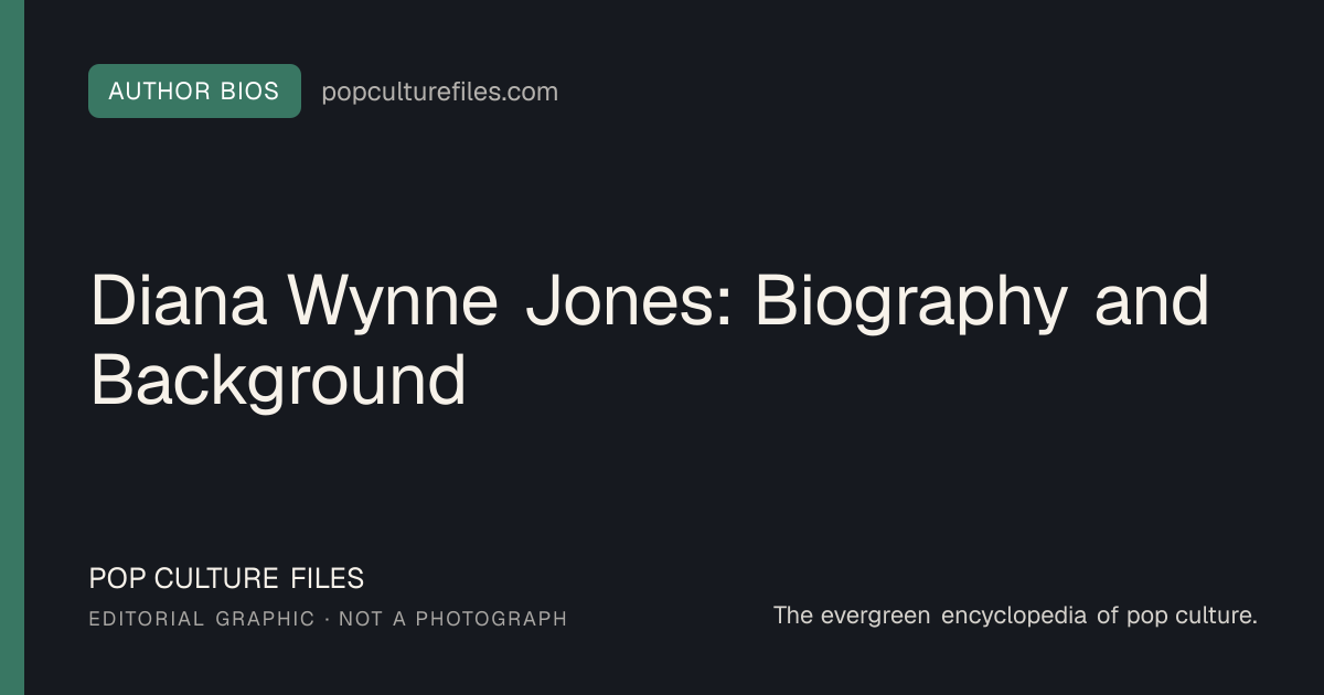 Editorial graphic for: Diana Wynne Jones: Biography and Background