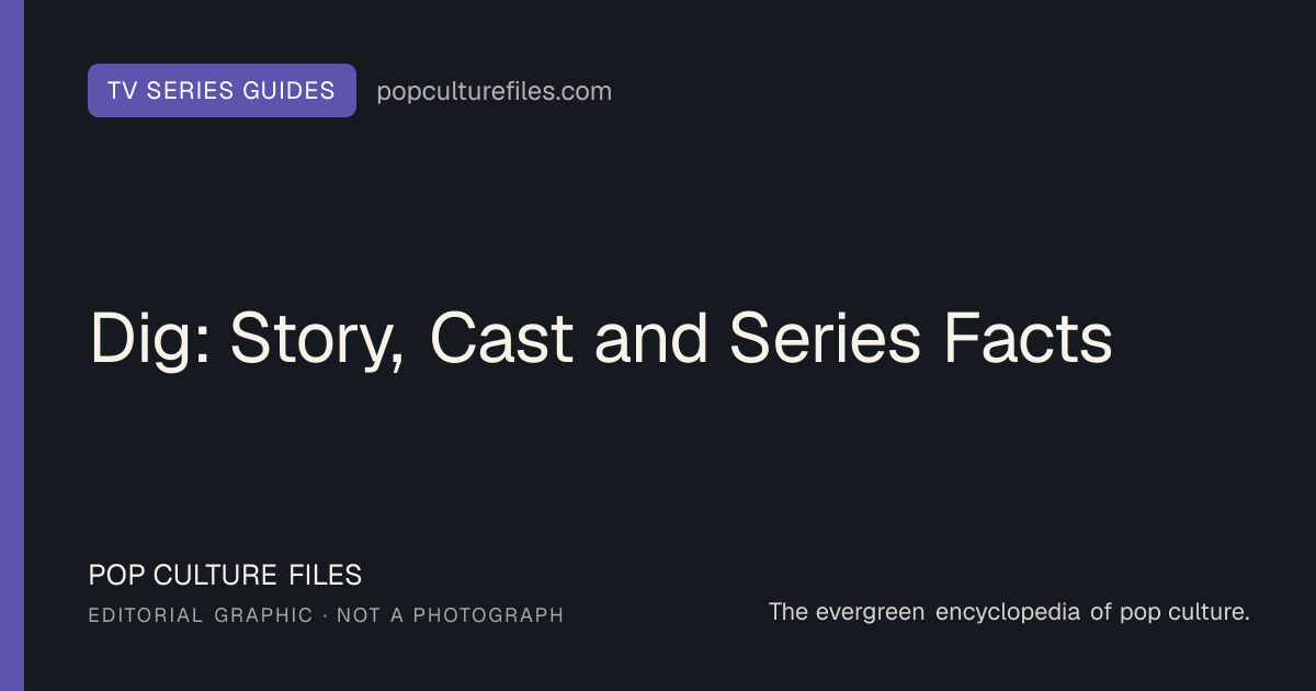 Editorial graphic for: Dig: Story, Cast and Series Facts