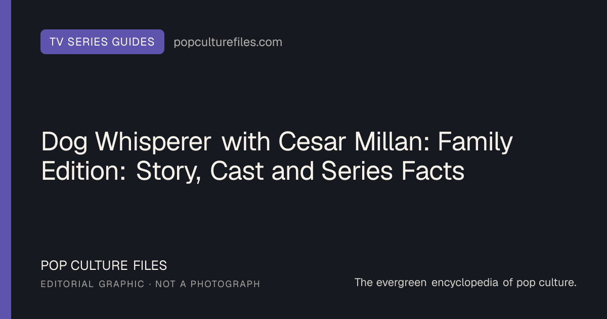 Editorial graphic for: Dog Whisperer with Cesar Millan: Family Edition: Story, Cast and Series Facts