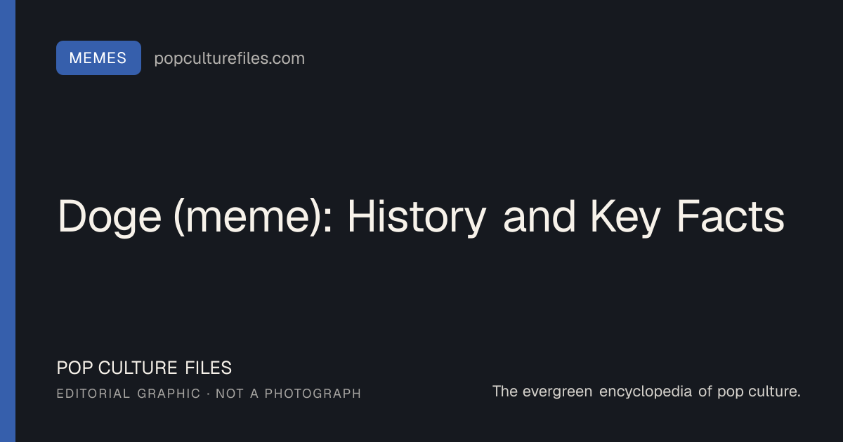 Original editorial graphic for Doge (meme): History and Key Facts