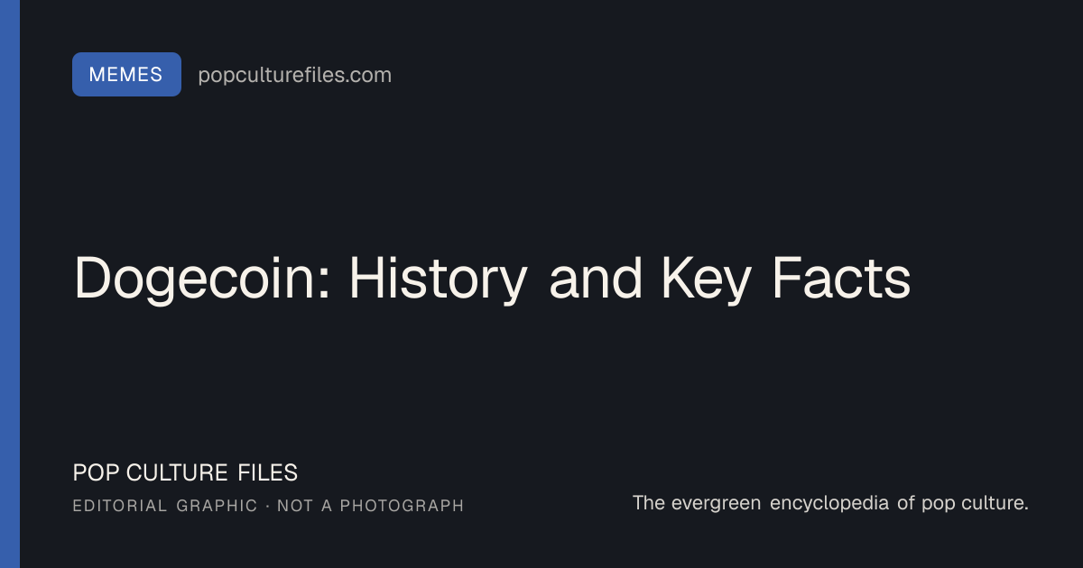 Editorial graphic for: Dogecoin: History and Key Facts