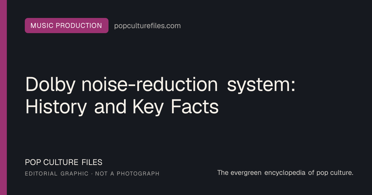 Editorial graphic for: Dolby noise-reduction system: History and Key Facts