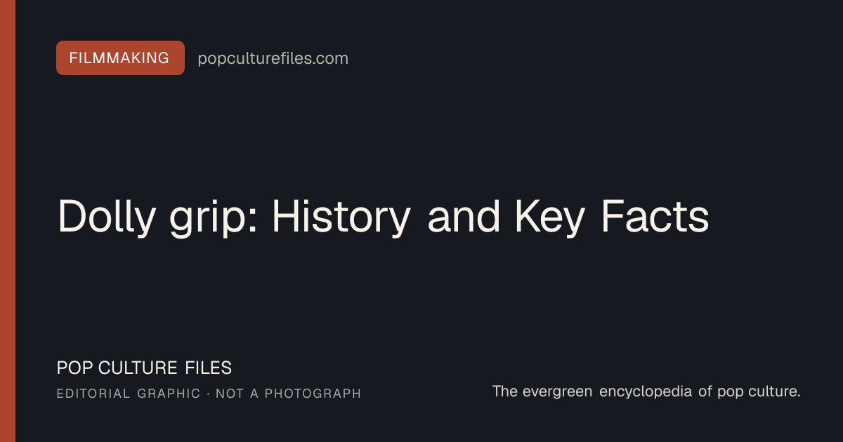 Editorial graphic for: Dolly grip: History and Key Facts