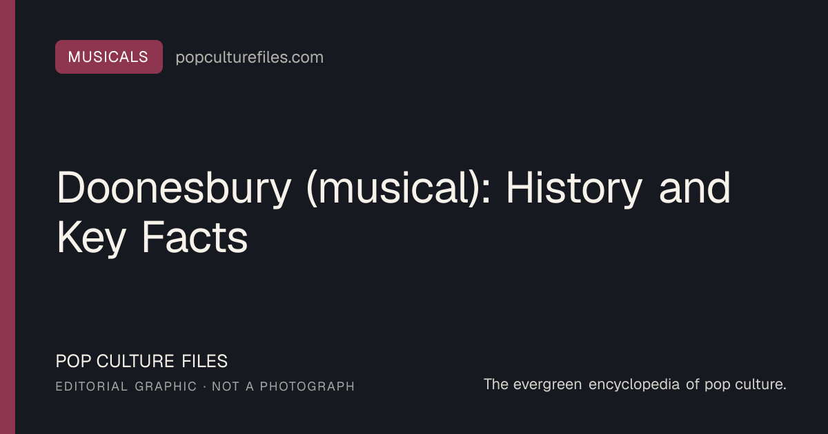 Editorial graphic for: Doonesbury (musical): History and Key Facts