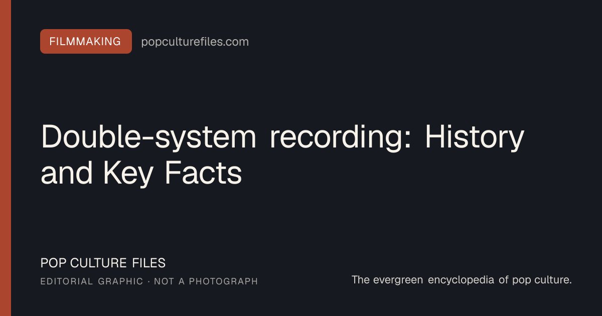 Editorial graphic for: Double-system recording: History and Key Facts
