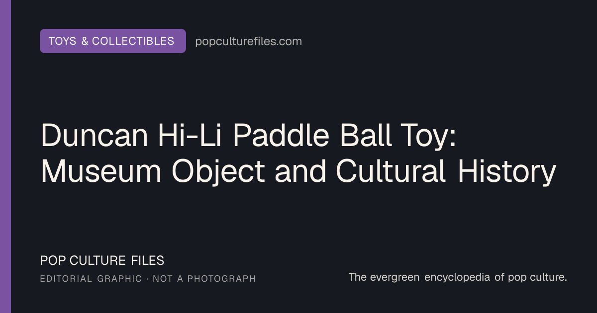 Editorial graphic for: Duncan Hi-Li Paddle Ball Toy: Museum Object and Cultural History