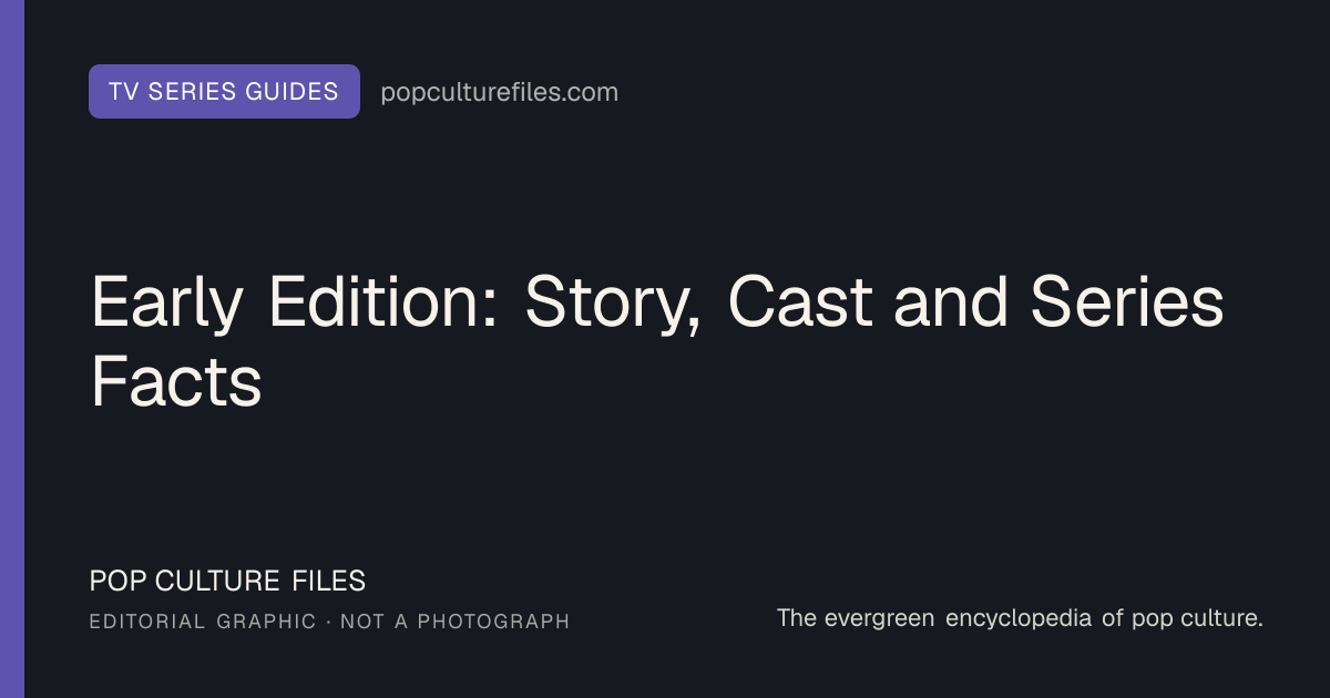 Editorial graphic for: Early Edition: Story, Cast and Series Facts