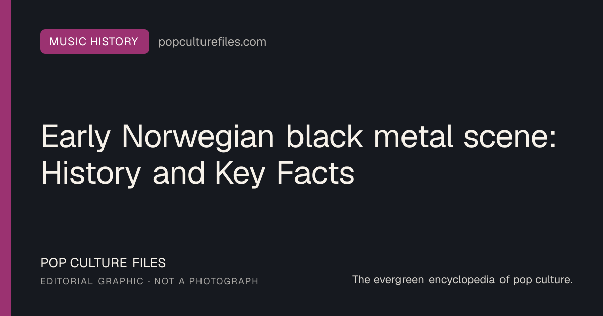 Editorial graphic for: Early Norwegian black metal scene: History and Key Facts