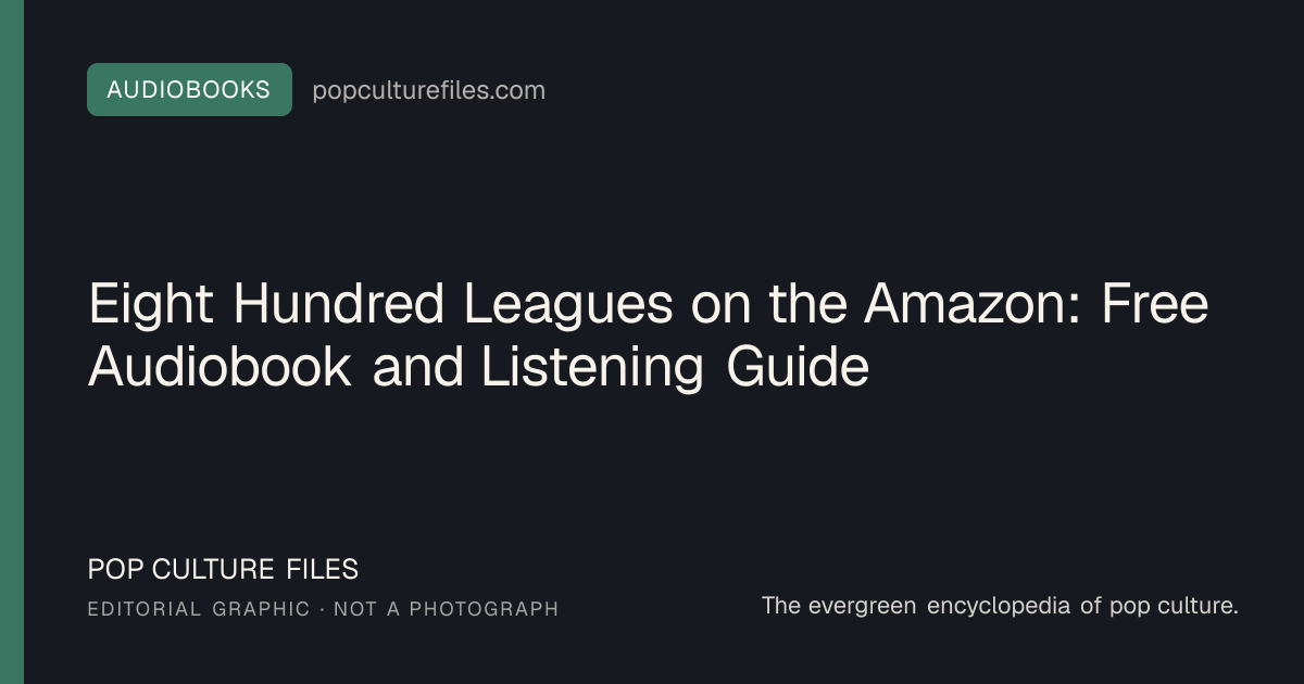 Editorial graphic for: Eight Hundred Leagues on the Amazon: Free Audiobook and Listening Guide
