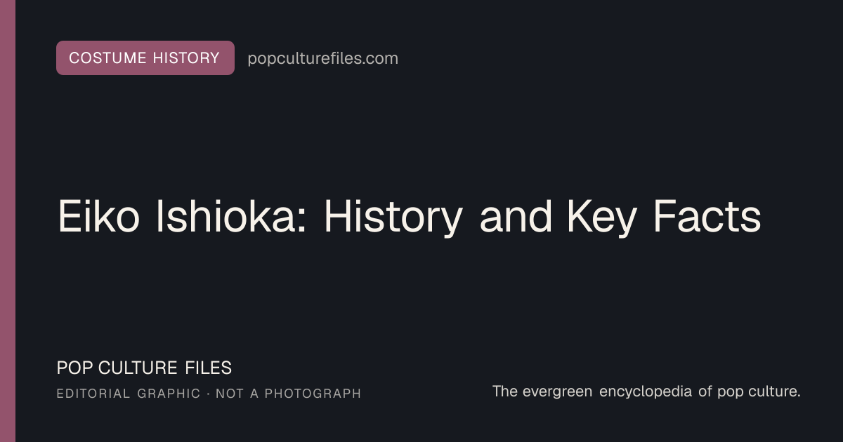 Editorial graphic for: Eiko Ishioka: History and Key Facts