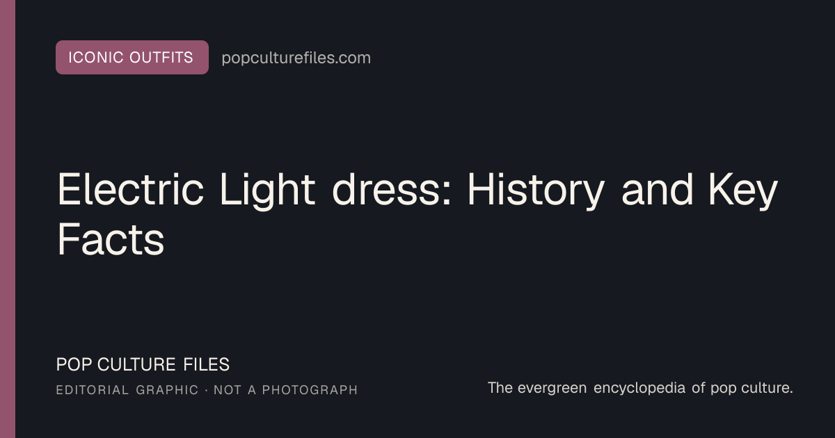 Editorial graphic for: Electric Light dress: History and Key Facts
