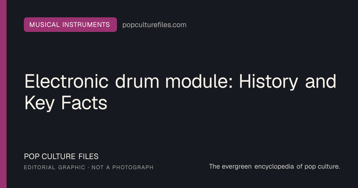Editorial graphic for: Electronic drum module: History and Key Facts
