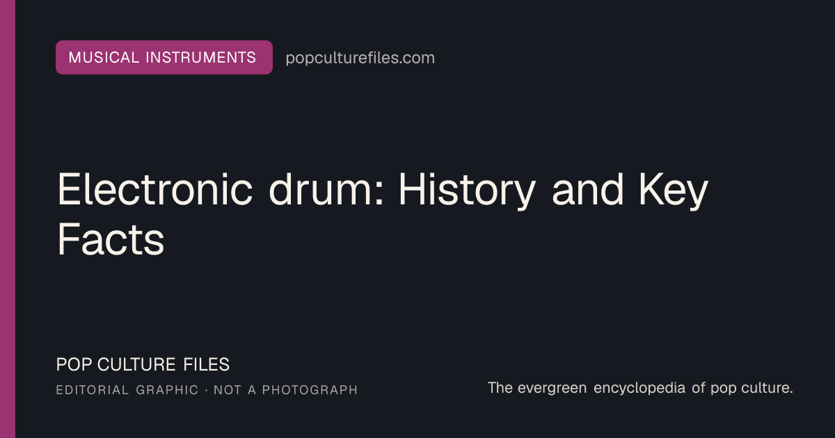 Editorial graphic for: Electronic drum: History and Key Facts