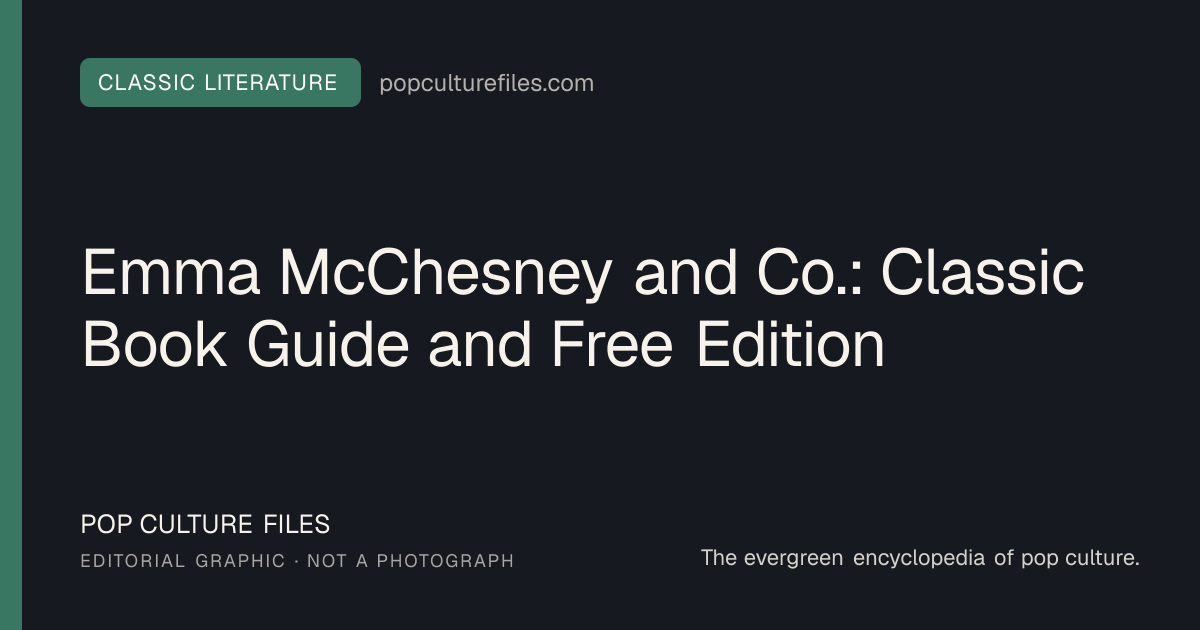 Editorial graphic for: Emma McChesney and Co.: Classic Book Guide and Free Edition