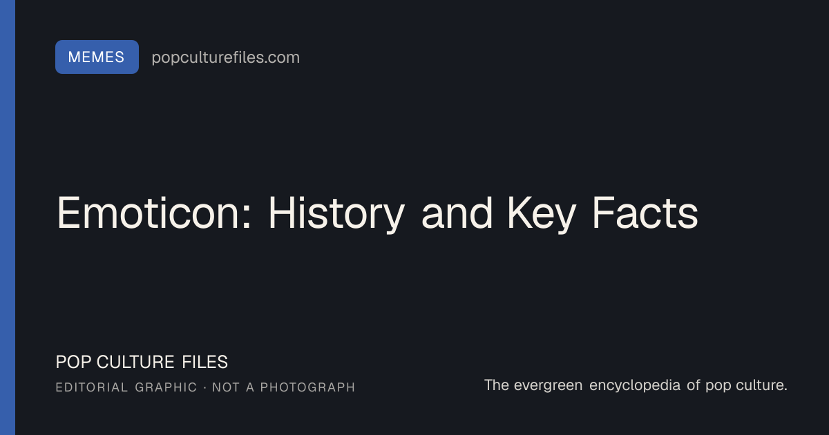 Editorial graphic for: Emoticon: History and Key Facts