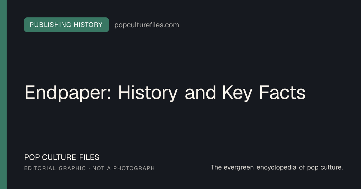 Editorial graphic for: Endpaper: History and Key Facts