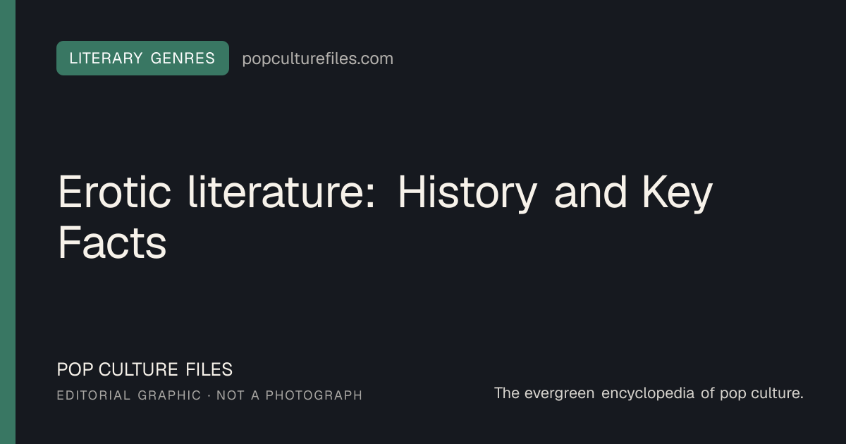 Editorial graphic for: Erotic literature: History and Key Facts