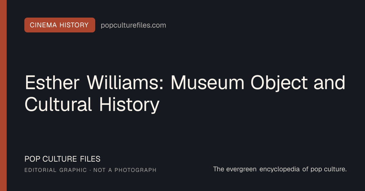 Editorial graphic for: Esther Williams: Museum Object and Cultural History