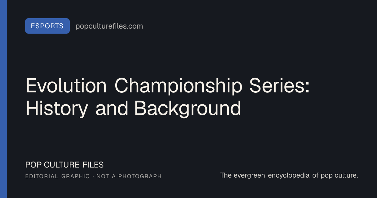 Editorial graphic for: Evolution Championship Series: History and Background