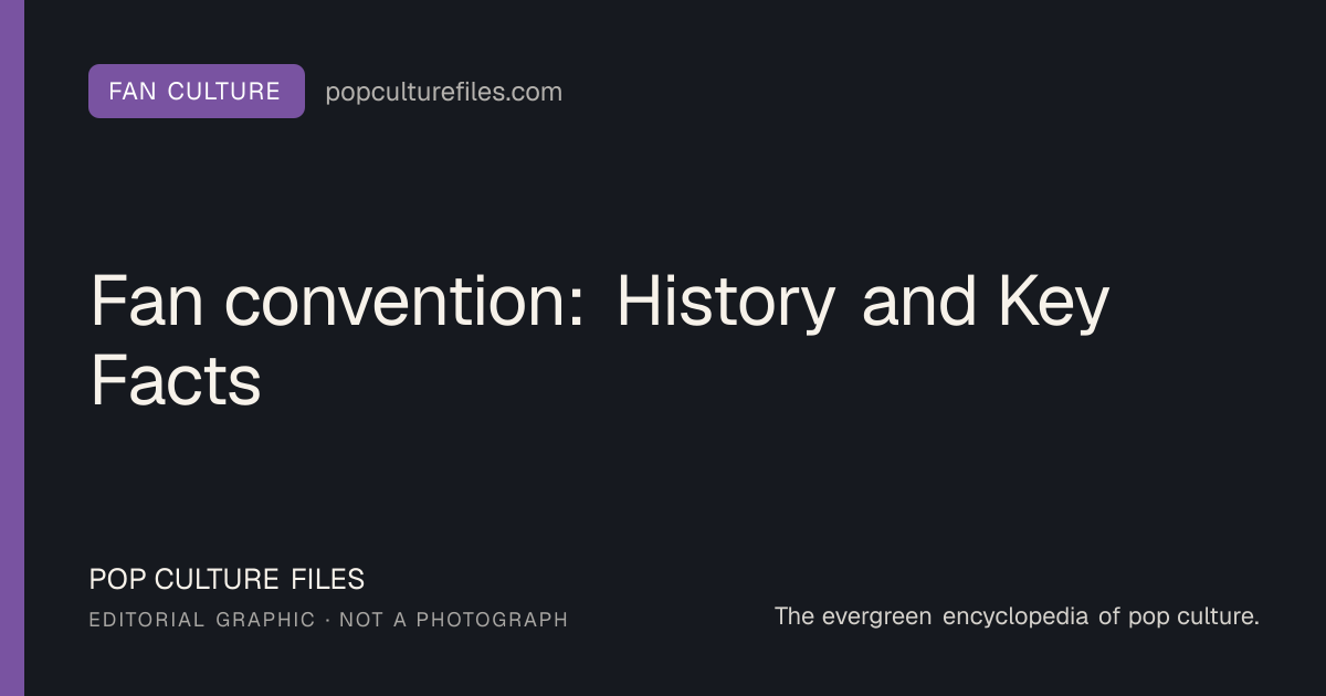 Editorial graphic for: Fan convention: History and Key Facts