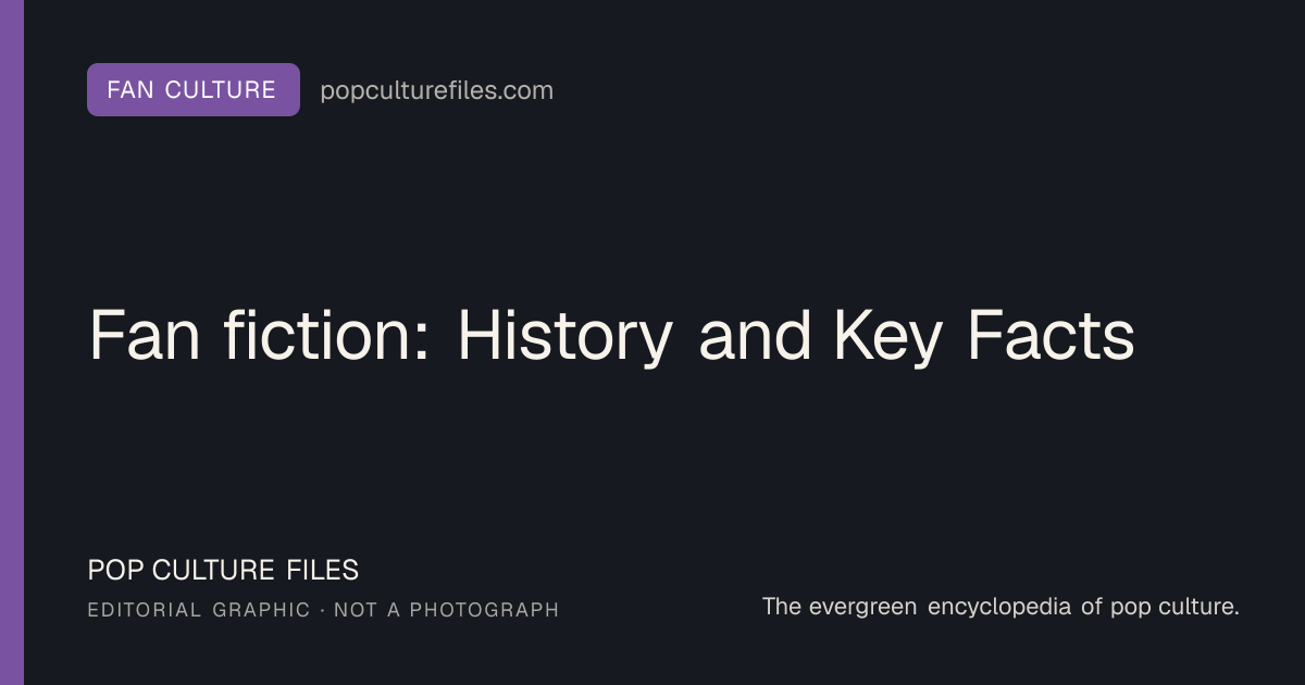 Original editorial graphic for Fan fiction: History and Key Facts