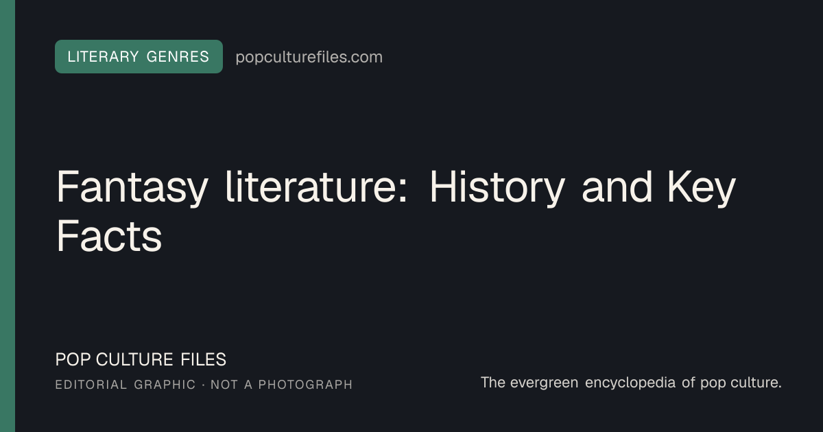 Editorial graphic for: Fantasy literature: History and Key Facts