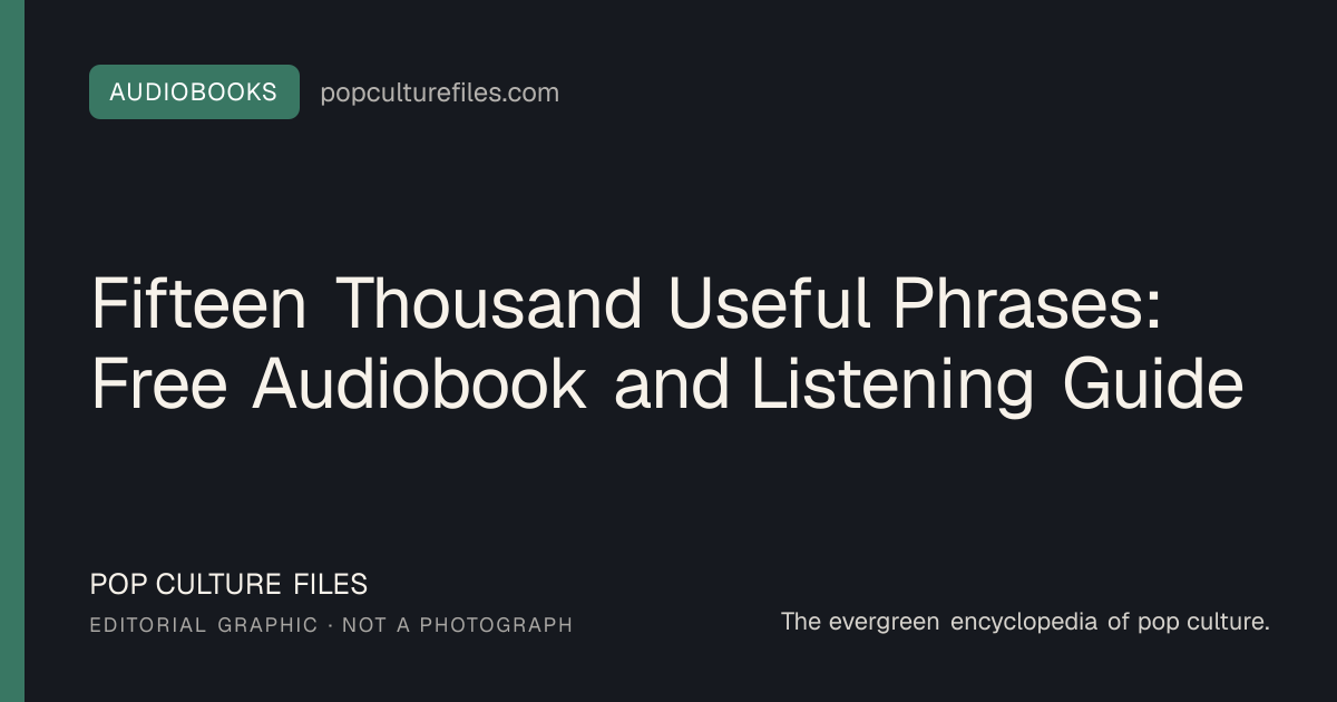 Editorial graphic for: Fifteen Thousand Useful Phrases: Free Audiobook and Listening Guide