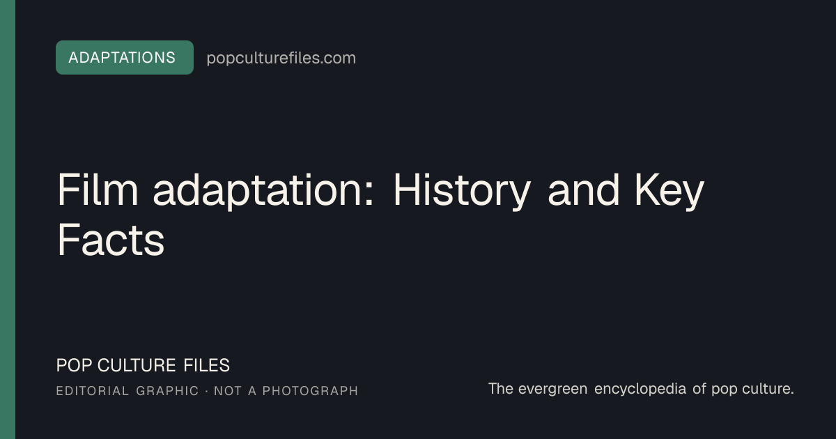 Editorial graphic for: Film adaptation: History and Key Facts