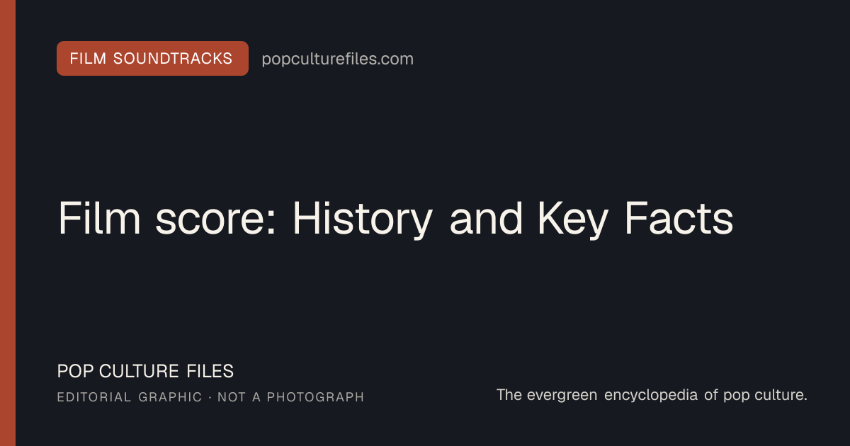 Editorial graphic for: Film score: History and Key Facts