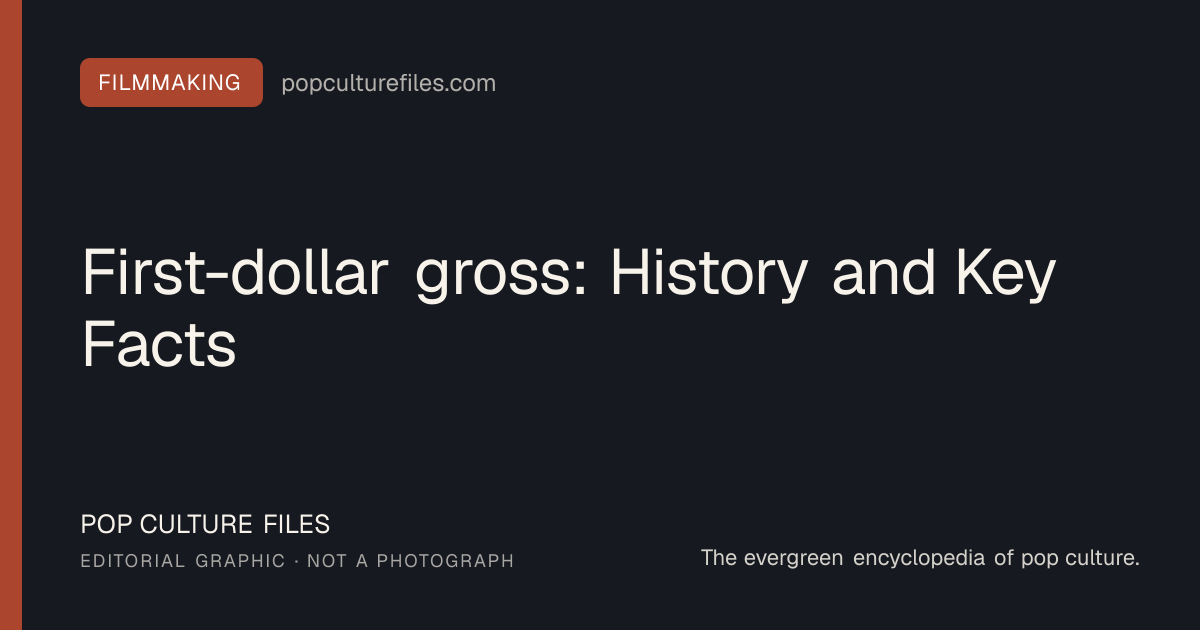 Editorial graphic for: First-dollar gross: History and Key Facts