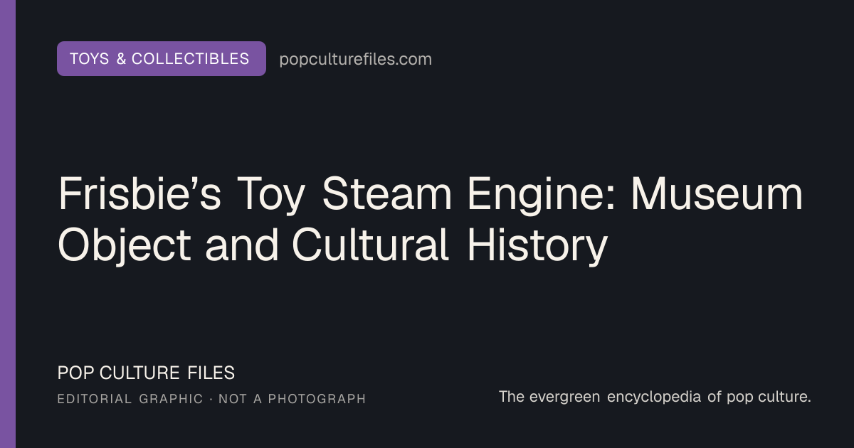 Editorial graphic for: Frisbie’s Toy Steam Engine: Museum Object and Cultural History