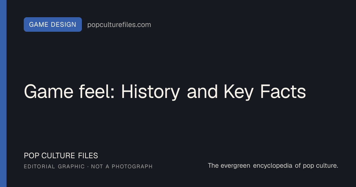 Editorial graphic for: Game feel: History and Key Facts
