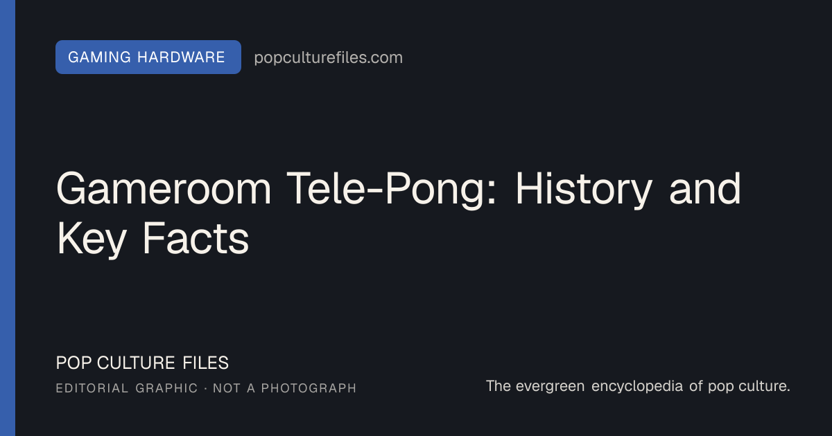 Editorial graphic for: Gameroom Tele-Pong: History and Key Facts
