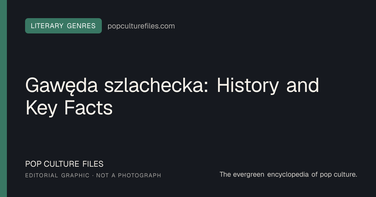 Editorial graphic for: Gawęda szlachecka: History and Key Facts