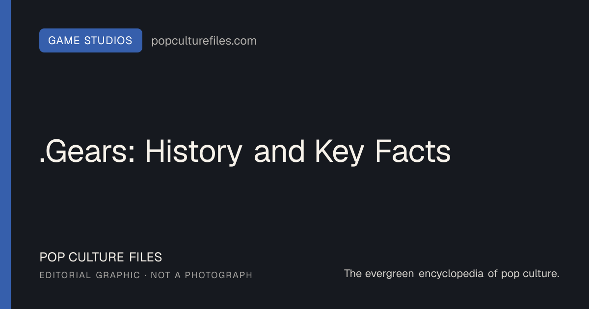 Editorial graphic for: .Gears: History and Key Facts