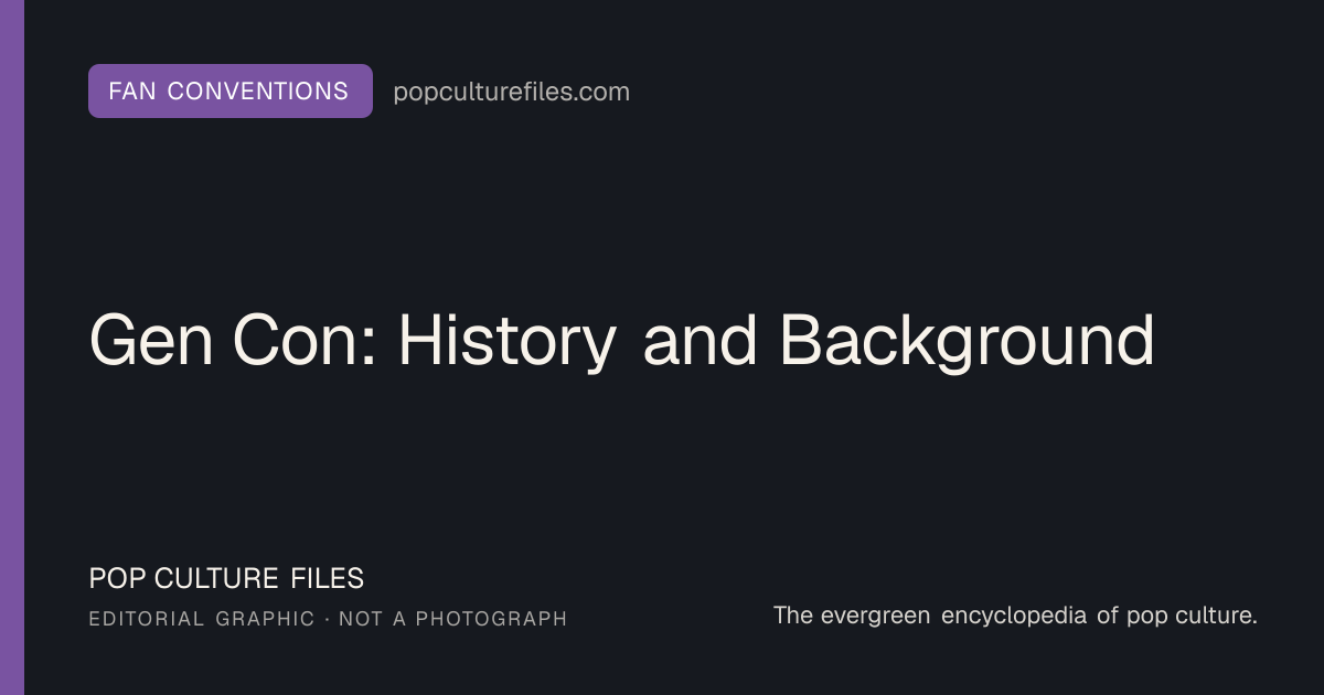 Editorial graphic for: Gen Con: History and Background