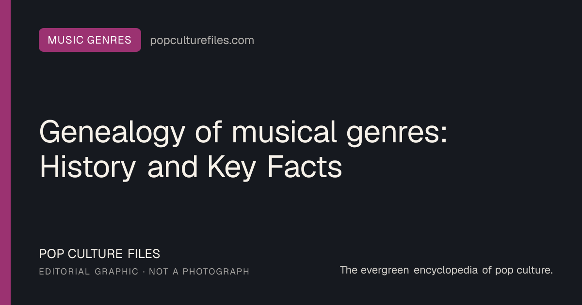 Editorial graphic for: Genealogy of musical genres: History and Key Facts