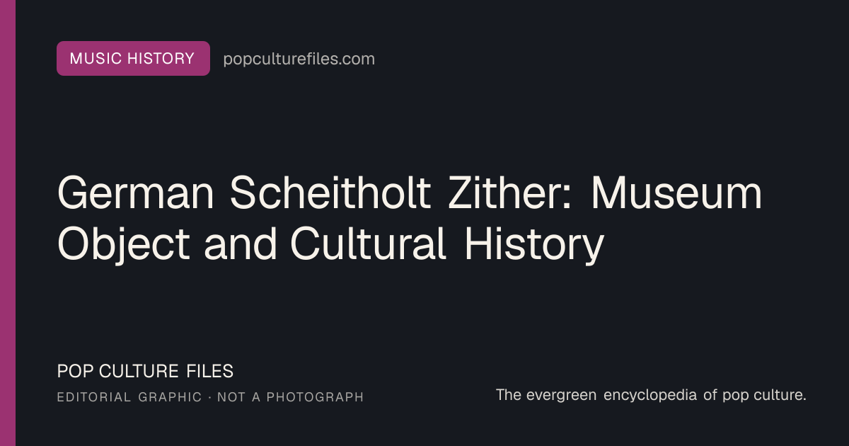 Editorial graphic for: German Scheitholt Zither: Museum Object and Cultural History