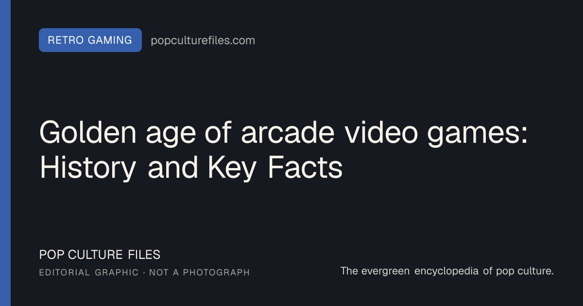 Editorial graphic for: Golden age of arcade video games: History and Key Facts