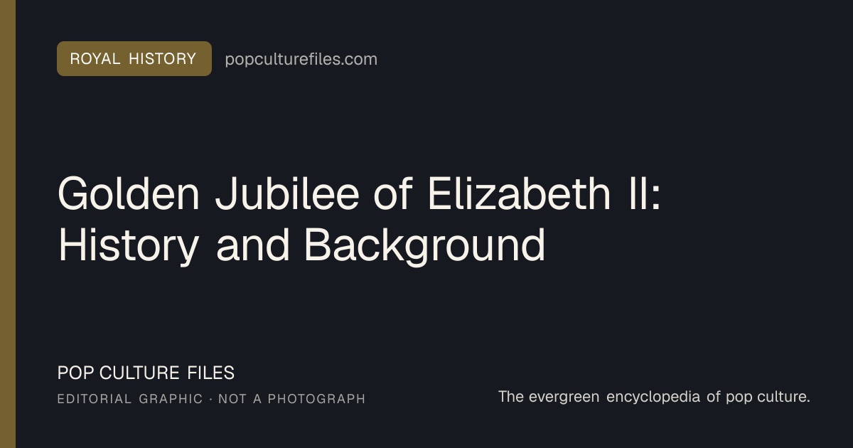 Editorial graphic for: Golden Jubilee of Elizabeth II: History and Background