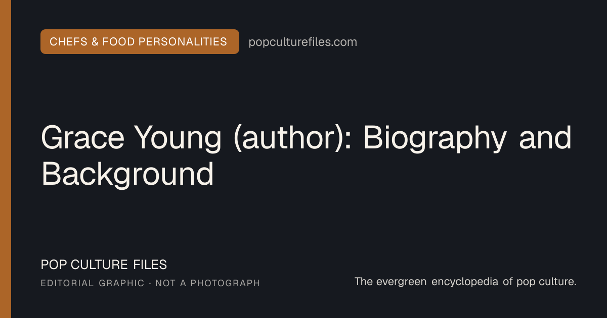 Editorial graphic for: Grace Young (author): Biography and Background