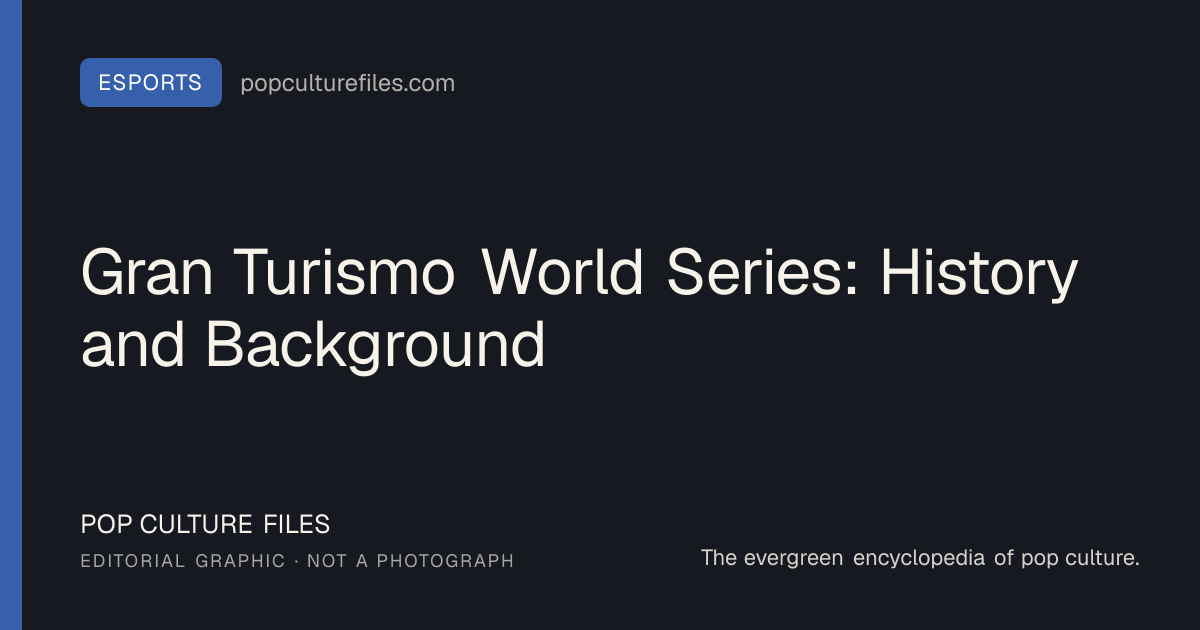 Editorial graphic for: Gran Turismo World Series: History and Background