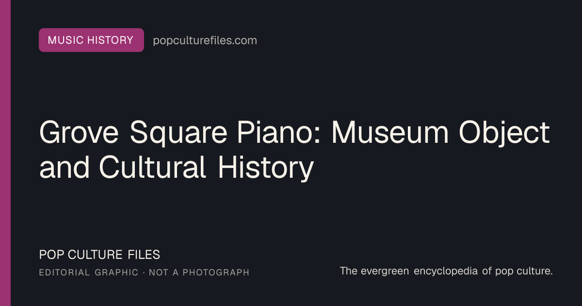 Editorial graphic for: Grove Square Piano: Museum Object and Cultural History