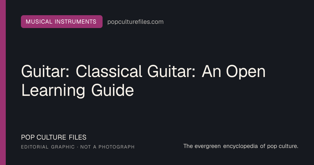 Editorial graphic for: Guitar: Classical Guitar: An Open Learning Guide