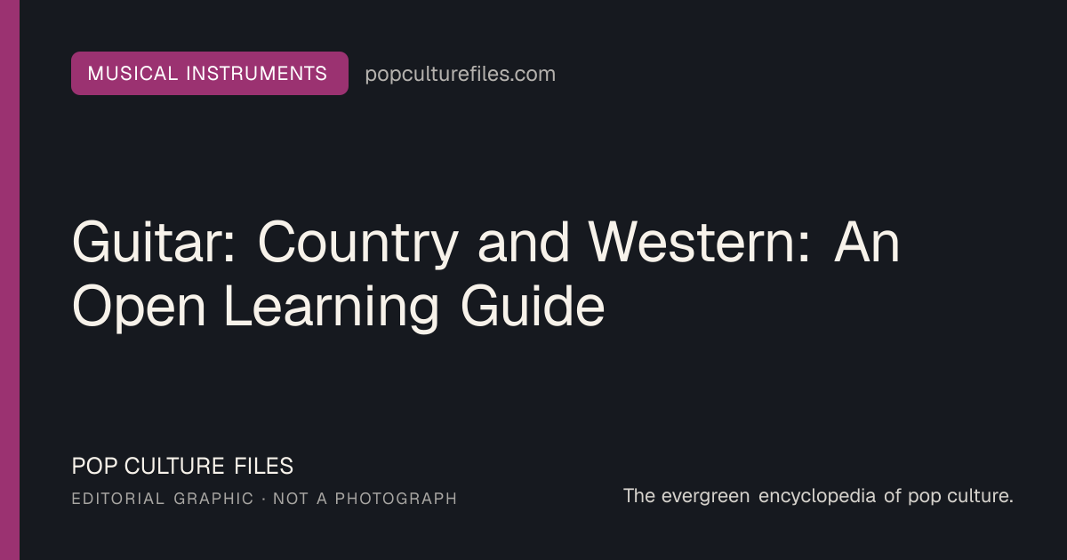 Editorial graphic for: Guitar: Country and Western: An Open Learning Guide