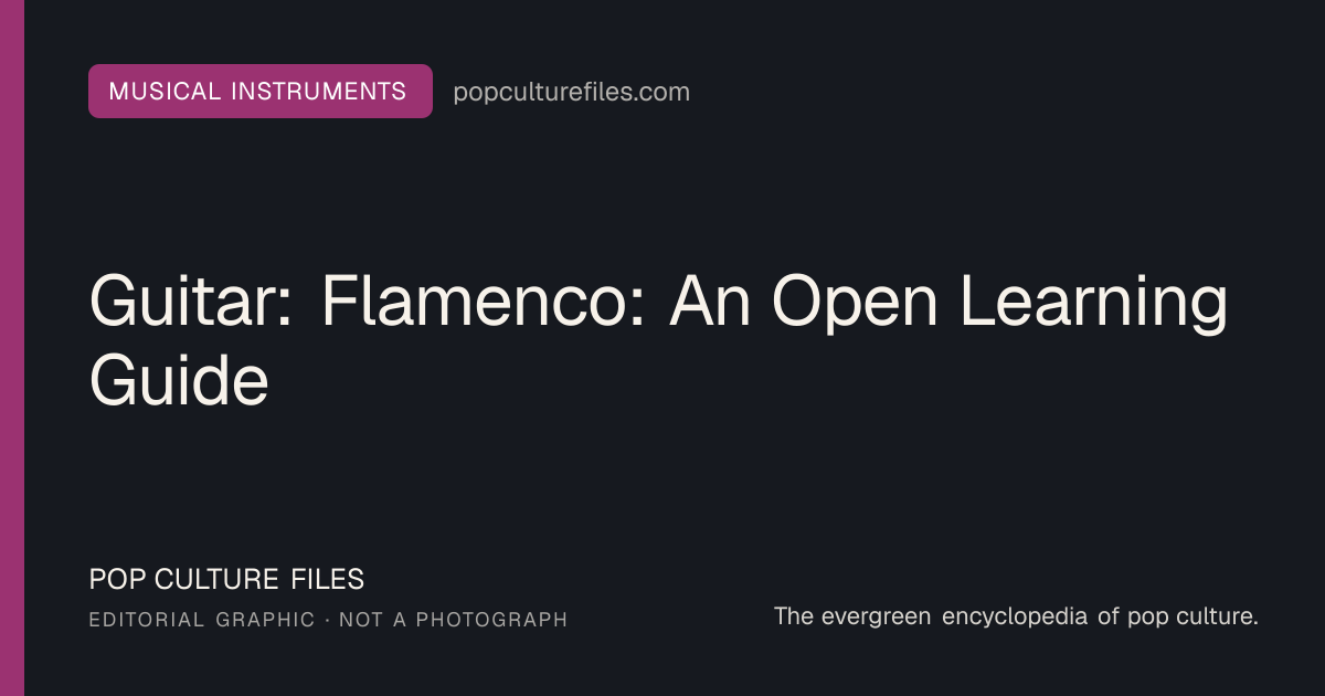 Editorial graphic for: Guitar: Flamenco: An Open Learning Guide