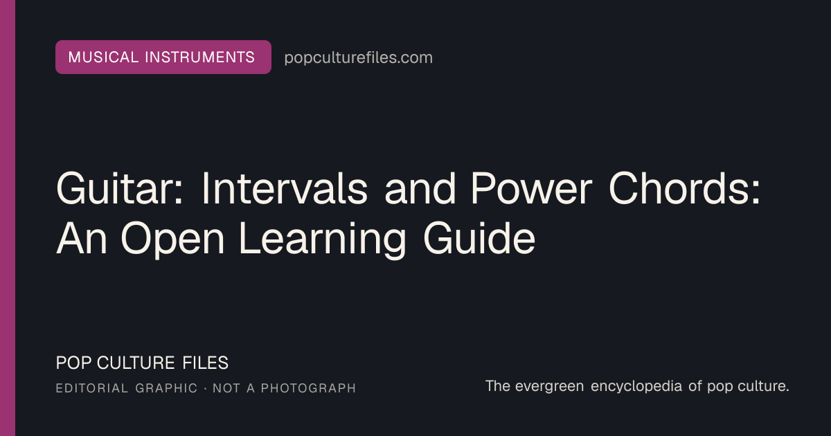 Editorial graphic for: Guitar: Intervals and Power Chords: An Open Learning Guide